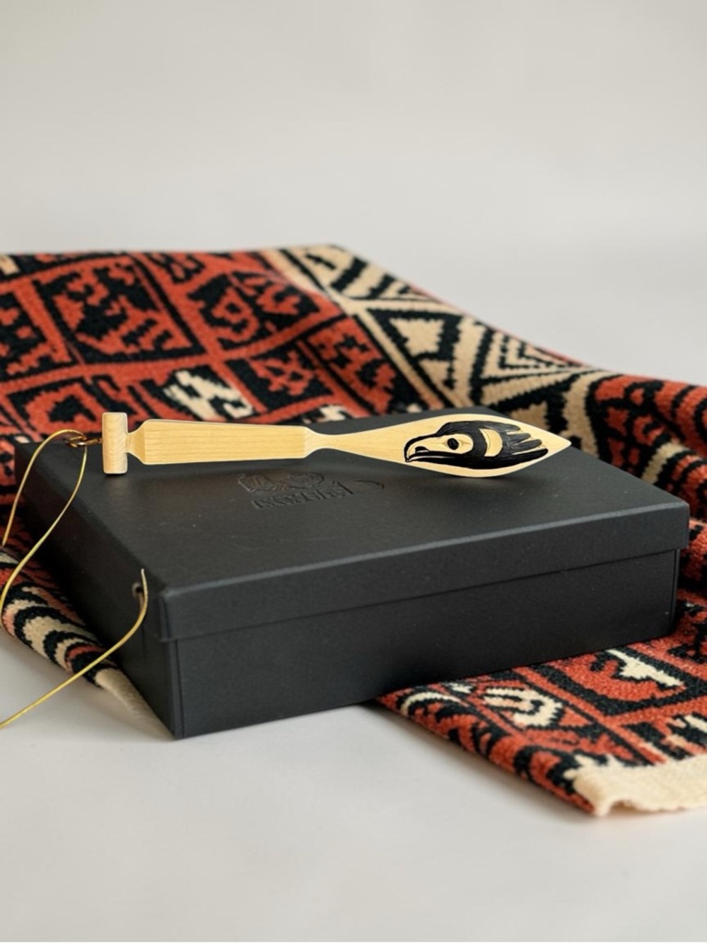 Lyne Cootes First Nation Carved Cedar Wood Paddle, FREE WITH PURCHASE